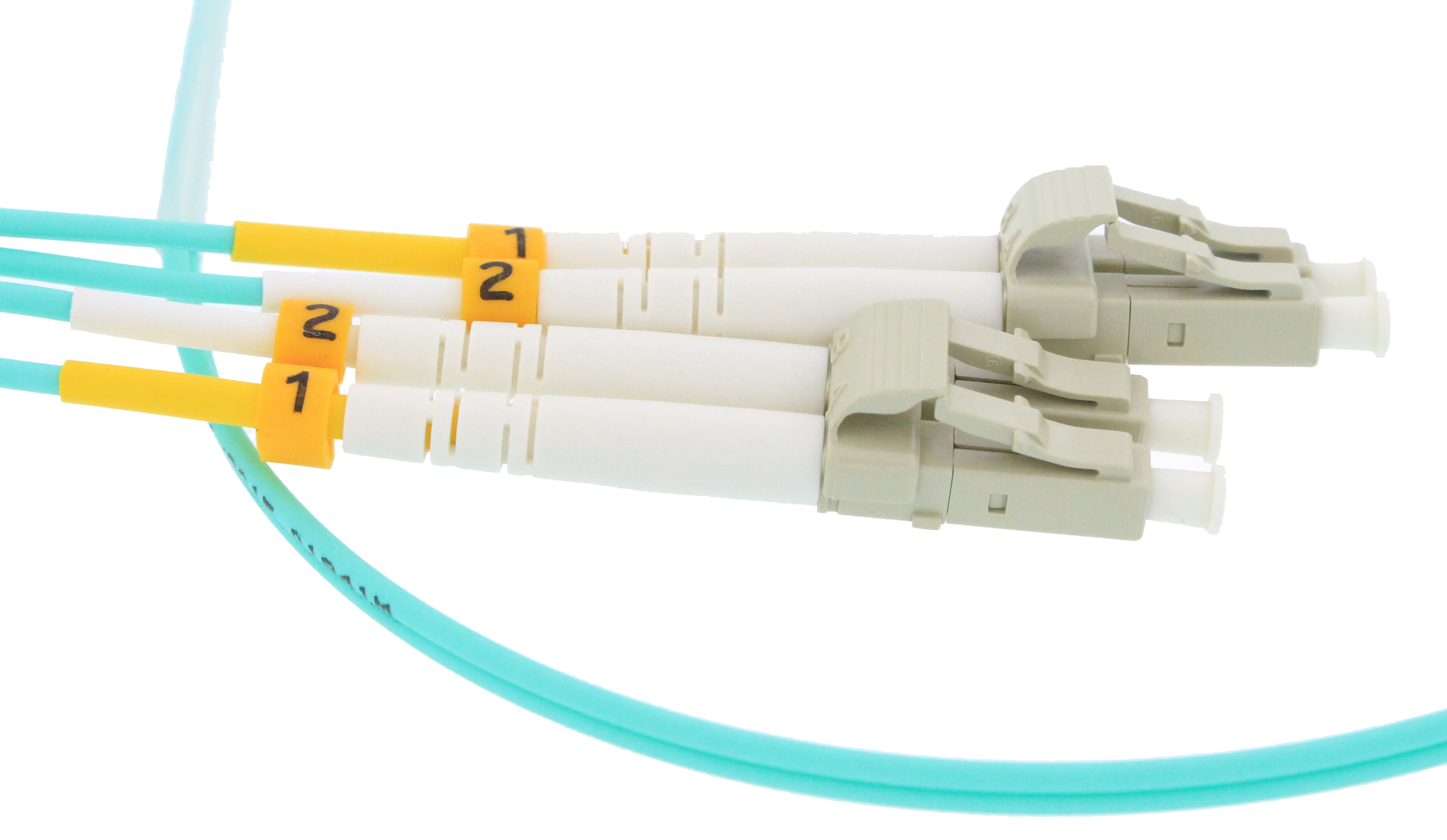 LC Stecker Duplex Orange Fiber Optic Cable BIGtec 30m LWL Kabel Patchkabel OM3 Glasfaser-Kabel 50/125µm Multimode 40Gbit Ø 3mm Jumper LC 