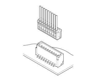 Conn. IDC Female 4p SR 1,0mm, 2000st