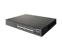 ECS4100-28P, 24x10/100/1000TX PoE+ (190W) + 4xSFP