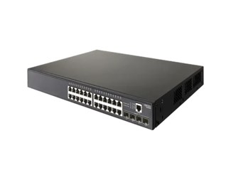ECS4100-28P, 24x10/100/1000TX PoE+ (190W) + 4xSFP