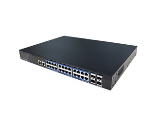 24x10/100/1000TX PoE 1900W, 4x1000Base SFP