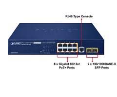 8st 10/100/1000T PoE,2st 100/1000X SFP