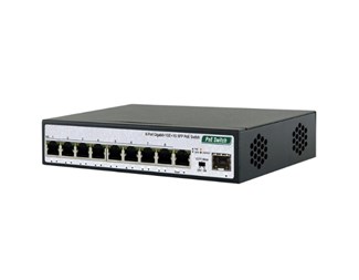 8xPoE + 1xRJ45 1xSFP Uplink