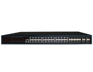 24x RJ45-portar (10/100/1000 Mbps), 8x SFP combo, 4x SFP