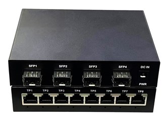 8x10/100/1000Base-T ports, 4x1000Base-X SFP ports
