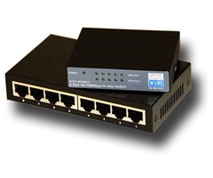 Miniswitch 5x10/100TX-Metall