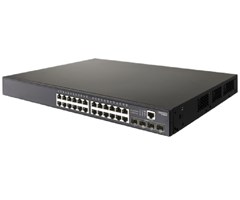 ECS4100-28P, 24x10/100/1000TX PoE+ (190W) + 4xSFP
