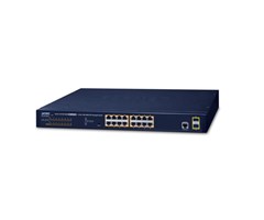16-Port 10/100/1000T 802.3at PoE + 2-Port 100/1000X SFP