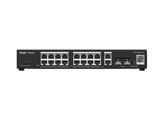 20-Port Gigabit Managed Switch  16 PoE+ Ports, 2 RJ45 2 SFP,