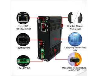 1x10/100/1000TX till 100/1000SFP, PoE 30W