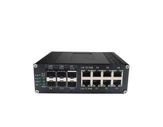 Managerad industriell PoE-switch med 10G-upplänkar
