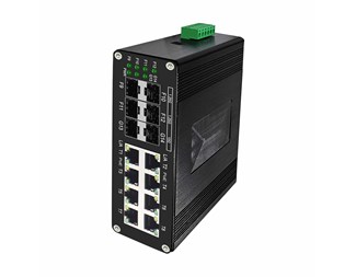 Managerad industriell PoE-switch med 10G-upplänkar