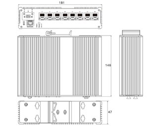 8st 1G/10G SFP+ Slots med Layer 2