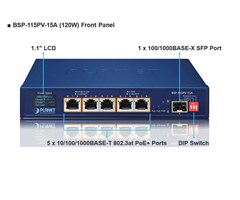 with 1-Port 1000X SFP and LCD Display