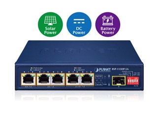POE++, POE+, Passiv Poe och 1-Port 1000X SFP