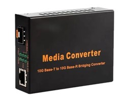 10Gbps 1xRJ45 1xSFP+ Mediakonverterare