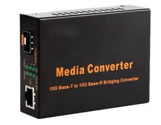10Gbps 1xRJ45 1xSFP+ Mediakonverterare