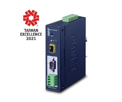 1-Port RS232/RS422/RS485,1x100BASE-FX SFP slot, -40~75