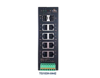 TG103H-0442,4xPOE+,8x10/100/1000TX,2SFP,-40C~75C,PoE max270W