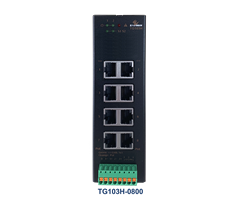 TG103H-0800,POE+, 8x10/100/1000TX,-40C~75C,Power budget 270W