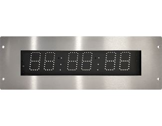 Röd LED PoE+, 6 siffror höjd 50mm