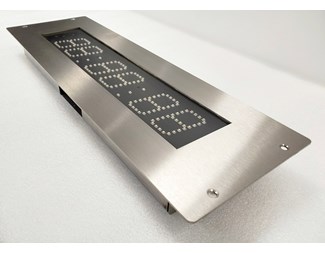 Röd LED PoE+, 6 siffror höjd 50mm