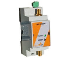 LTE/HSPA/UMTS/EDGE/GPRS-modem, USB2.0, DIN-montage