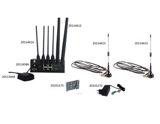 5G Magnetic Antenna, 698-960/1710-3500MHz, 3dbi, 3m, F29×290