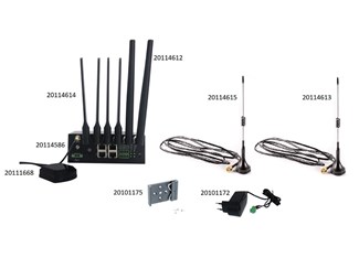 5G Rubber Antenna, 698-960/1710-3500MHz, 2.15dbi, F13×172mm