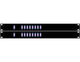 8 kanaler Sida A LC/UPC, 1290-1430/1470-1610Nm