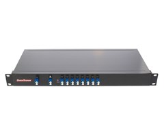 8 kanaler med Widebandport 1310 LC/UPC, 1470-1610nm, 19''