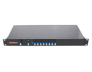 8 kanaler med Widebandport 1310 LC/UPC, 1470-1610nm, 19''