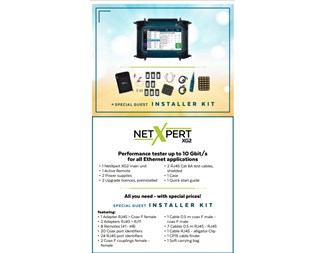 NetXpert XG2 upp till 10 Gbit/s koppar + installer kit