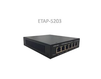 Dubbel länk/mod ETAP-5203 10/100/1000Base-T TAP, PoE