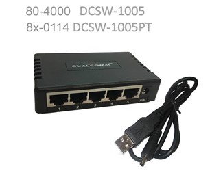 DSCW-1005PT, 5x10/100 Ethernetbrytare/TAP, spänningsmatas via USB
