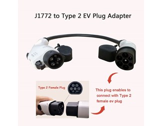 Adapter laddkabel, från typ 2 till typ 1