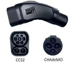 Adapter CCS Combo 2 till CHAdeMO, Max 200A