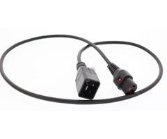 1m, C13/C20 3x1mm2, svart