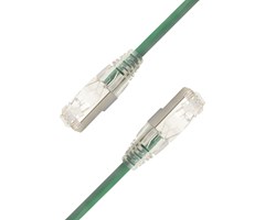 0,3m, Cat6A U/FTP, grön