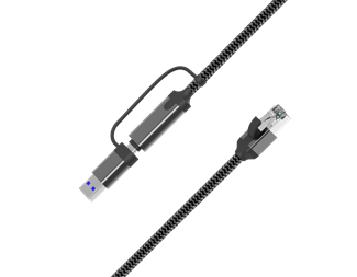 0,5m, USB-C + USB-A till Gigabit LAN