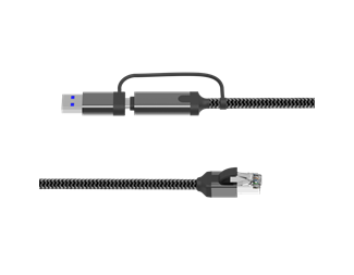 0,5m, USB-C + USB-A till Gigabit LAN