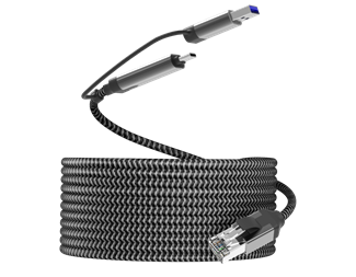 0,5m, USB-C + USB-A till Gigabit LAN