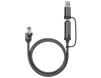 0,5m, USB-C + USB-A till Gigabit LAN