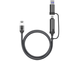 0,5m, USB-C + USB-A till Gigabit LAN