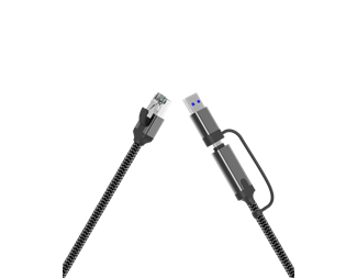 0,5m, USB-C + USB-A till Gigabit LAN