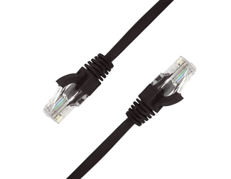1m, svart Cat6.A U/UTP