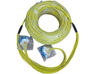 10m LC-LC 4 fiber OM4, armerad breakout