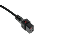 1m, C20/C19 3x1.5mm2, svart