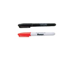 Permanent marking pen - regular tip. Svart