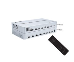 4K, 4-port HDMI in, 1 HDMI ut med USB2.0